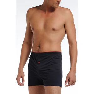 Çift Kaplan Erkek Penye Siyah Boxer 0805