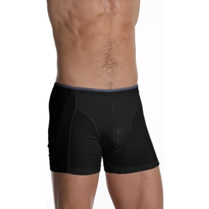Çift Kaplan Erkek Elastanlı Siyah Boxer 0889