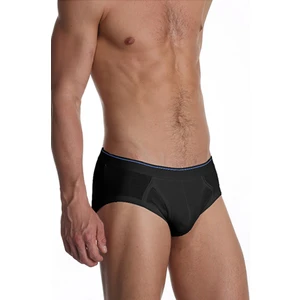 Çift Kaplan Erkek Elastanlı Siyah Slip 0887