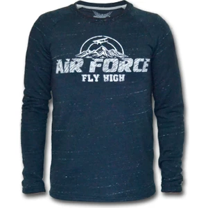 Fly Tshirt Airforce Erkek Uzun Kollu Sweatshirt - Lacivert