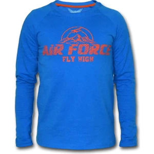 Fly Tshirt Fly High Erkek Uzun Kollu Sweatshirt - Mavi