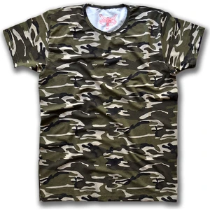 Fly Tshirt Camo Erkek Kısa Kollu T-Shirt - Yeşil