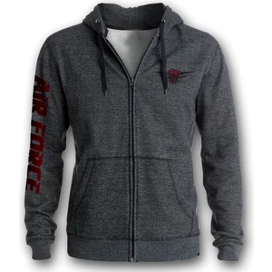Fly Tshirt Airforce Yün Kapşonlu Erkek Sweatshirt - Antrasit