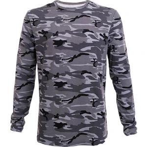 Fly Tshirt Kamuflaj Kadın Uzun Kollu T-Shirt - Gri