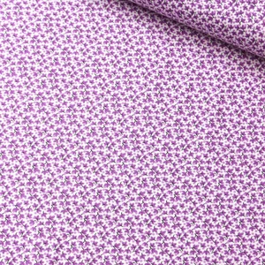 Daisy Star Mor Çıtır Yaprak Poplin Kumaş