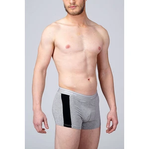 Çift Kaplan Erkek Elastanlı Biyeli Gri Melanj Boxer 0850