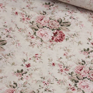 Wella Home Krem Gül Demeti Nevresimlik Poplin Kumaş