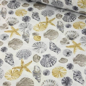 Wella Home Gri Deniz Kabuğu Nevresimlik Poplin Kumaş