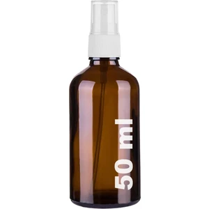 50 cc Amber Sprey Kapaklı 50 ml Beyaz Fısfıs Kolonya Dezenfektan Cam Şişe 1 Adet