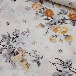 Wella Home Sarı Şakayık Nevresimlik Poplin Kumaş