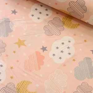 Wella Home Somon Bulutlar Nevresimlik Poplin Kumaş