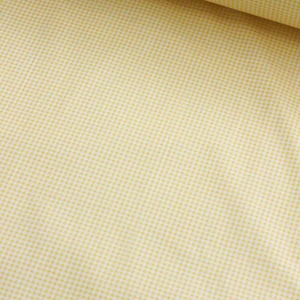 Minik Sarı Pötikare Nevresimlik Poplin Kumaş