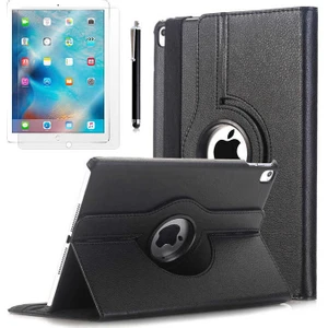 Apple iPad Pro 10.5 (7.nesil) Uyumlu 360 Derece Dönen Standlı Pu-Deri New Case+Kalem+Ekran