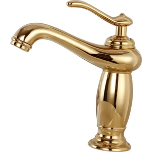 Retro Altın Renkli Lavabo Musluğu (Yurt Dışından)