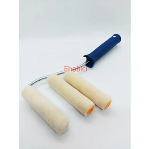 Kadife Rulo Fırça 10CM +2 Yedekli (Moher)