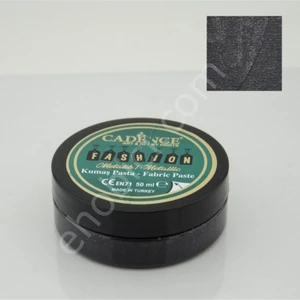 Fmp-12 Siyah - Cadence Metalik Fashion Kumaş Rölyef Pasta - Fabric Paste