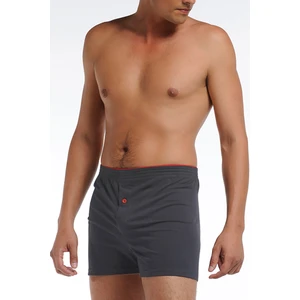 Çift Kaplan Erkek Penye Füme Melanj Boxer 0805