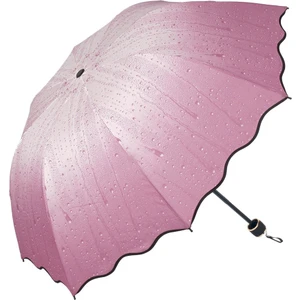 Pembe Yağmur Damlası Kadın Şemsiye