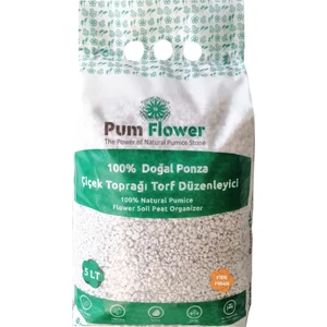 Pumice World Pum Flower Fide ve Fidan Toprağı Torfu, 5 Litre, Ponza, Torf Düzenleyici