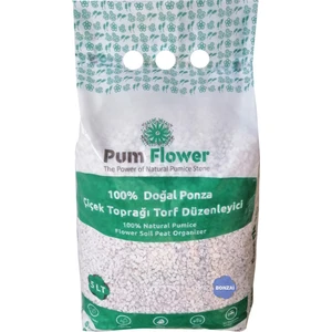 Pumice World Pum Flower Bonsai Toprağı Torfu, 5 Litre, Ponza, Torf Düzenleyici