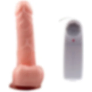 Lilitu Shop 17 cm Kumandalı Gerçekçi Titreşimli Dildo Vibratör Penis