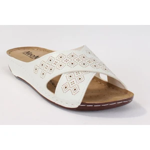 DZA37-513 Beyaz Günlük Ortopedik Kadın Terlik