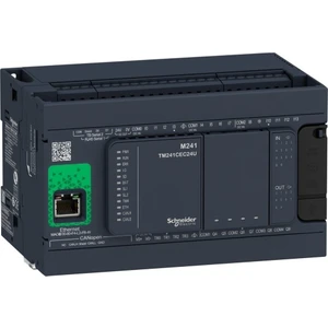 TM241CEC24T | Schneider Modicon M241 24 Giriş/çıkış Ethernet, Can Open Haberleşmeli Kontrolör - 14 Dijital Giriş, 10 Dijital Çıkış - TM241CEC24T
