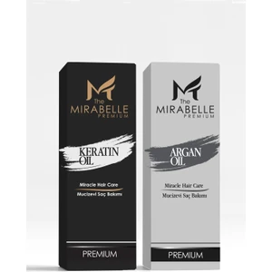 Yoğun Keratin Bakım Yağı 100 ml ve Mirabelle Yoğun Argan Bakım Yağı 100 ml