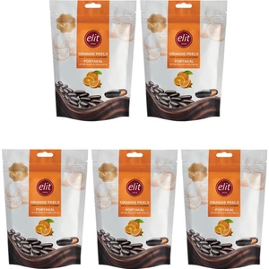 Bitter Çikolata Kaplı Portakal Draje 125g 5li Set