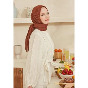 LARİSSA SCARF Bürümcük Şal Bakır