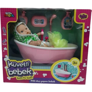 Oydaş Oyuncak Sesli Tatlı Mı Tatlı Little Angel Sabun'lu Şampuan'lı ve Duş Jeli Olan Küvette Bebeğim