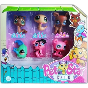 Miniş Little Pet Shop Neşeli Minişler 6'lı Miniş Ailesi Oyuncak Pet Star 6'lı Miniş Koleksiyonu