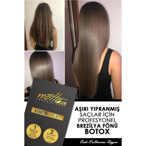 Motto Plus Professional Brezilya Fönü Keratini 2'li Bakım Seti -Keratin - Şampuan