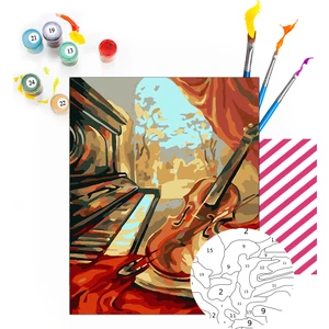 Sonbahar Şarkısı Sayılarla Boyama Seti 40 x 50 cm