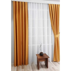 Belle Cose Blackout Karartma Hardal Fon Perde 200 x 270 cm Tek Kanat