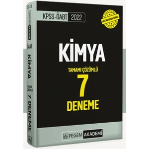 Pegem Akademi Yayıncılık 2022 KPSS ÖABT Kimya Tamamı Çözümlü 7 Deneme