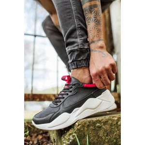 Xon1 Sneakers Ayakkabı 606 Siyah Kırmızı