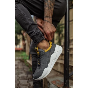 Xon1 Sneakers Ayakkabı 606 Gri Sarı