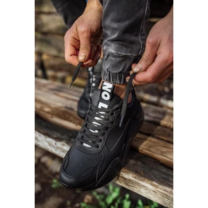 Xon1 Sneakers Ayakkabı 606 Siyah (Siyah Taban)