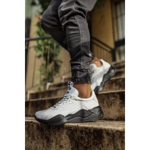 Xon1 Sneakers Ayakkabı 606 Beyaz (Siyah Taban)