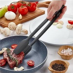 Kitchen Live Gnarp Tarz Servis ve Izgara Maşası Yanmaz Yapışmaz Silikon Maşa Kaymaz Barbekü Maşası
