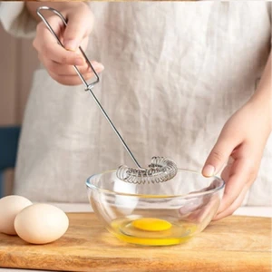 Kitchen Live Yaylı Yumurta Çırpıcı Metal Yeni Model Mikser Krem Sos Karıştırıcı Saplı