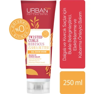 URBAN Care Hibiscus&Shea Butter Kıvırcık ve Dalgalı Saçlara Özel Sülfatsız Saç Bakım Kremi-250 ML