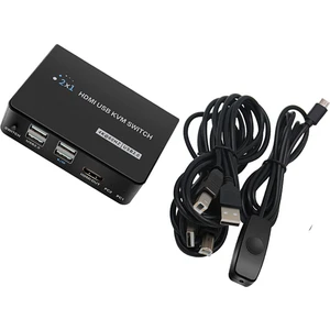 HDMI Kvm Switch Destek Klavye ve Fare Bağlantıları ve 4K @ 60Hz USB 2.0 (Yurt Dışından)