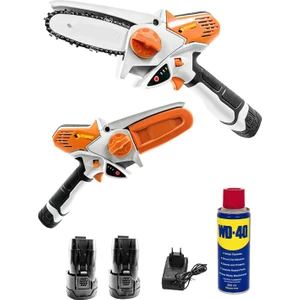Magic Saw X-Torq 1800 Li-On Akülü Dal Kesme Testere Bıçkı Makinası  WD40 Ile Çift Akülü Turbo Güç