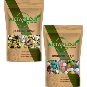 Çakıltaşı 1 kg + Bonibon Çikolata Draje 1 kg 2'li Set