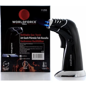 Turbo Torch Piezo 1300° Doldurulabilir Jet Pürmüz  3 Alevli