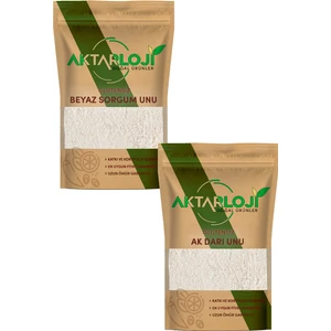 Glutensiz Sorgum Tohumu Unu 1 kg + Ak Darı Unu 1 kg