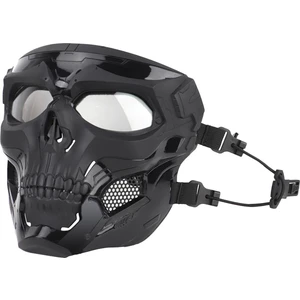 Kafatası Taktik Maske Paintball Cs Tam Yüz Koruyucu Kask Goggles Siyah (Yurt Dışından)