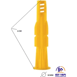 Asy Yapı 10 mm Roket Dübel 50 Adet
